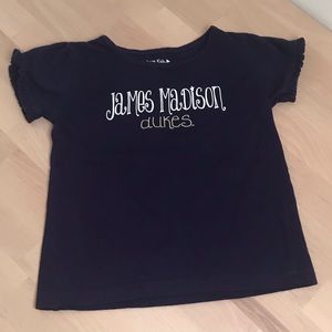 JMU James Madison University Shirt Ruffled Sleeves